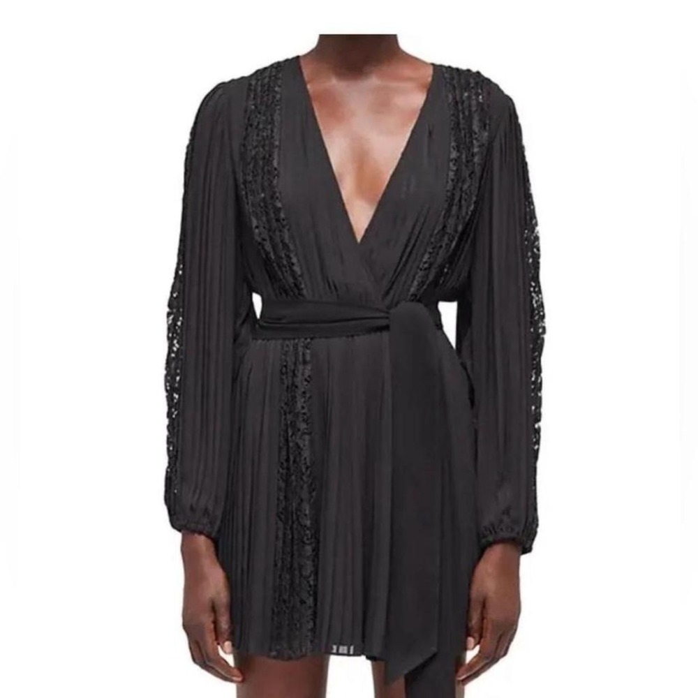 NWT The Kooples Black Lace Mini / $415 at Bloomingdale's! / Size S